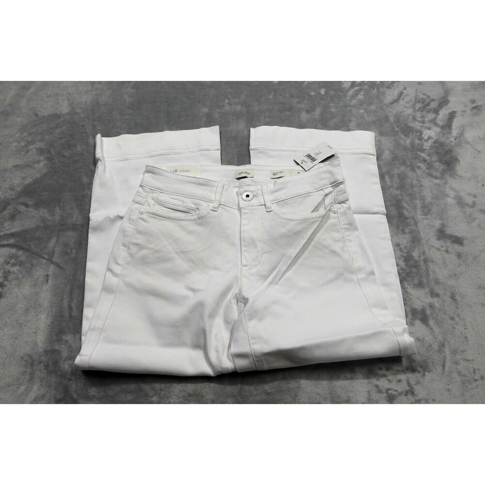 J.Jill Women's‎ Size 2 White Petite Wide Leg Crop Pants NWT